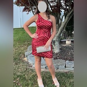 Red cocktail/semi dress